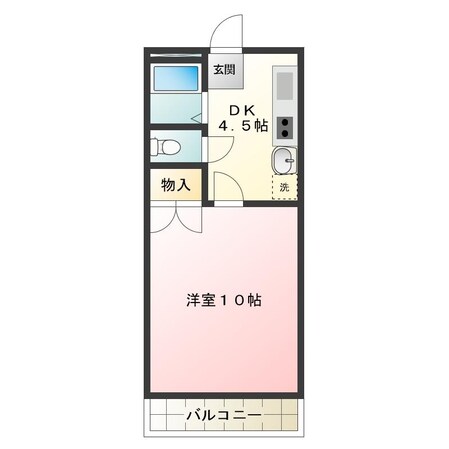 中田駅 徒歩8分 3階の物件間取画像